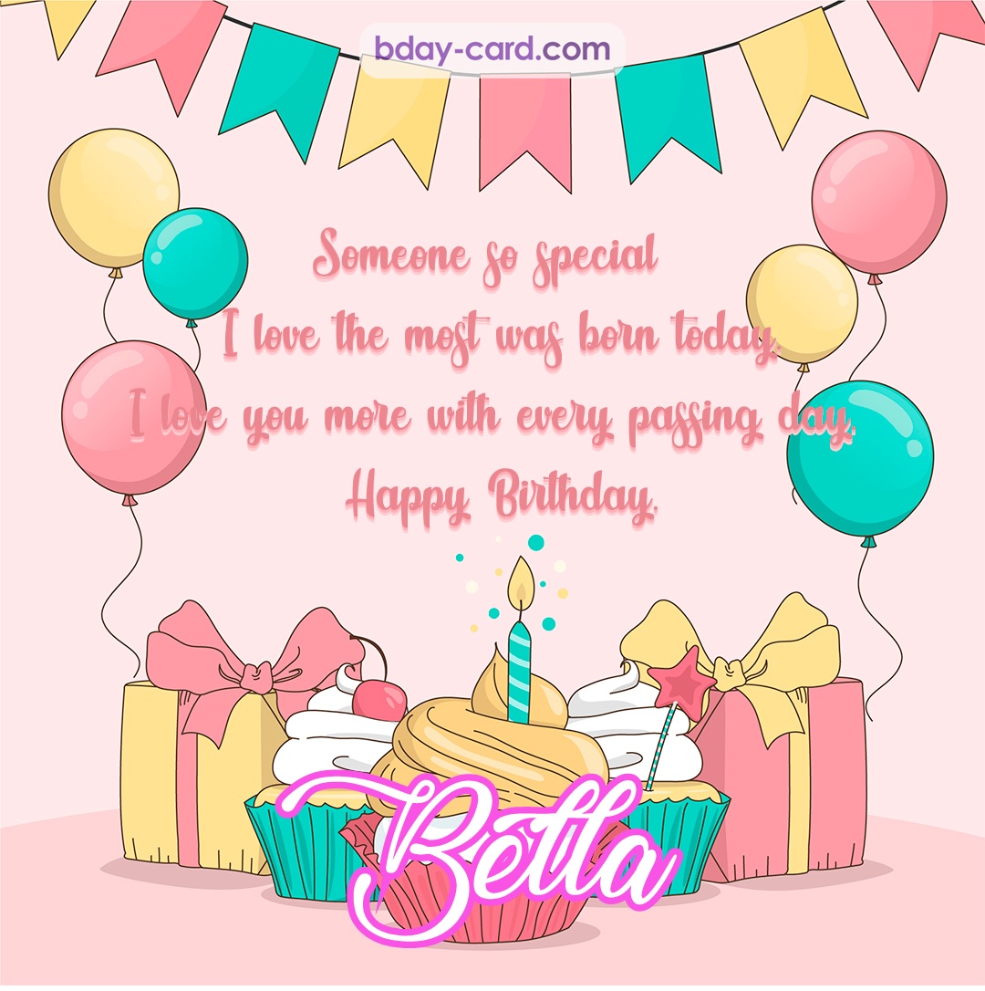 Greeting photos for Bella with Gifts
