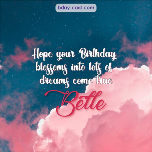 Birthday pictures for Belle with clouds