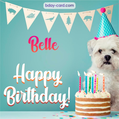 Happiest Birthday pictures for Belle with Dog