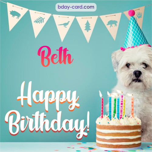 Happiest Birthday pictures for Beth with Dog