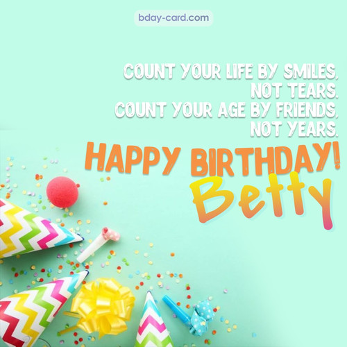 Birthday pictures for Betty with claps