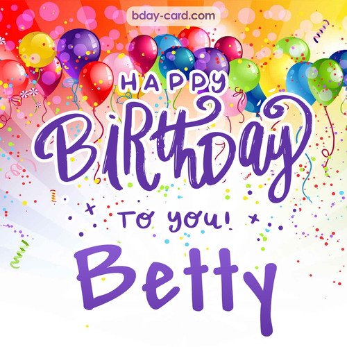 Beautiful Happy Birthday images for Betty