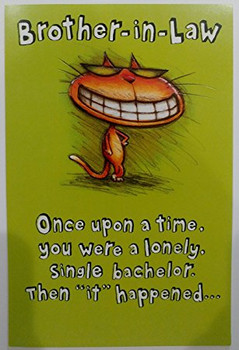 Amazon happy birthday brother in law greeting card funny