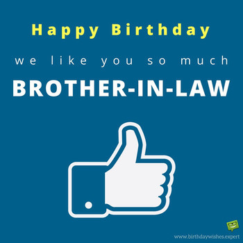 Birthday wishes for your brother in law