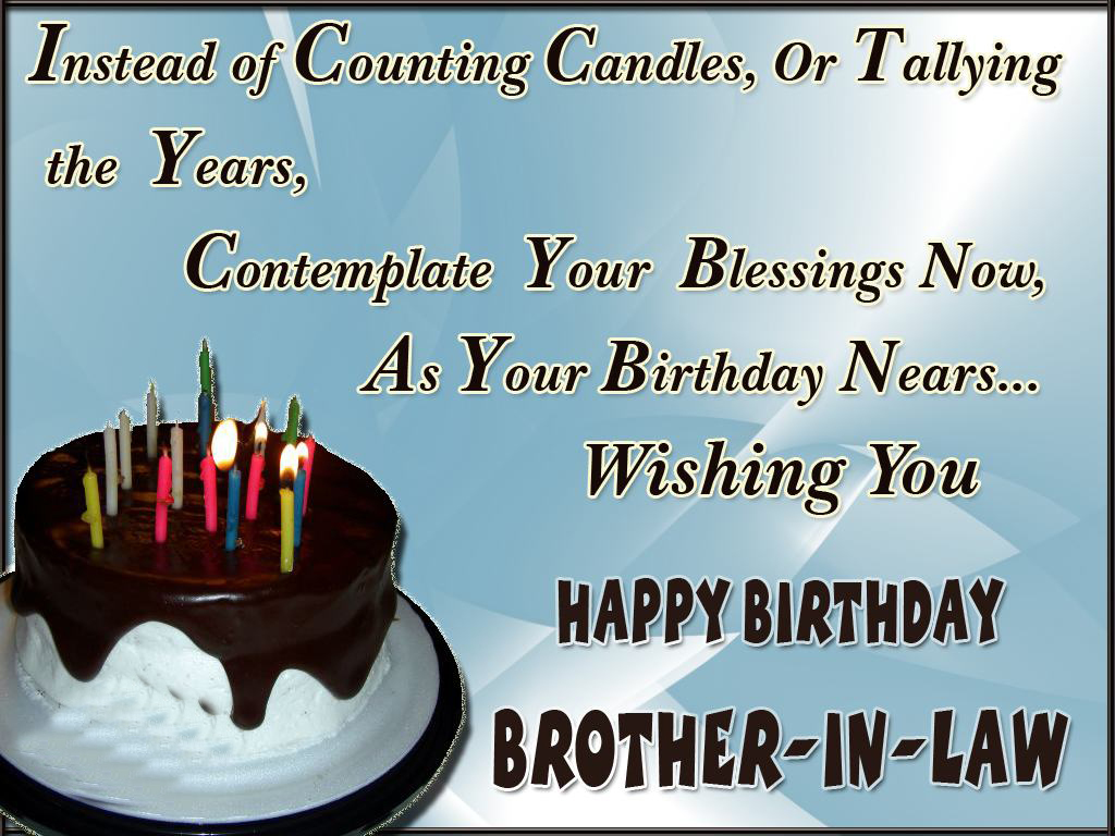 Happy Birthday Brother in Law Images  — Free happy bday pictures ...