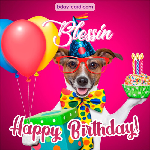 Greeting photos for Blessin with Jack Russal Terrier