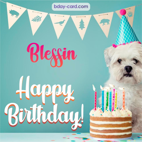 Happiest Birthday pictures for Blessin with Dog