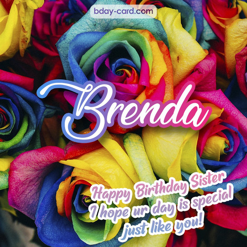 Happy Birthday pictures for sister Brenda