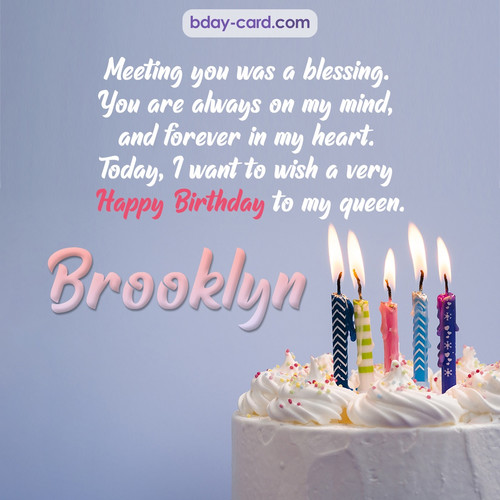 Bday pictures to my queen Brooklyn