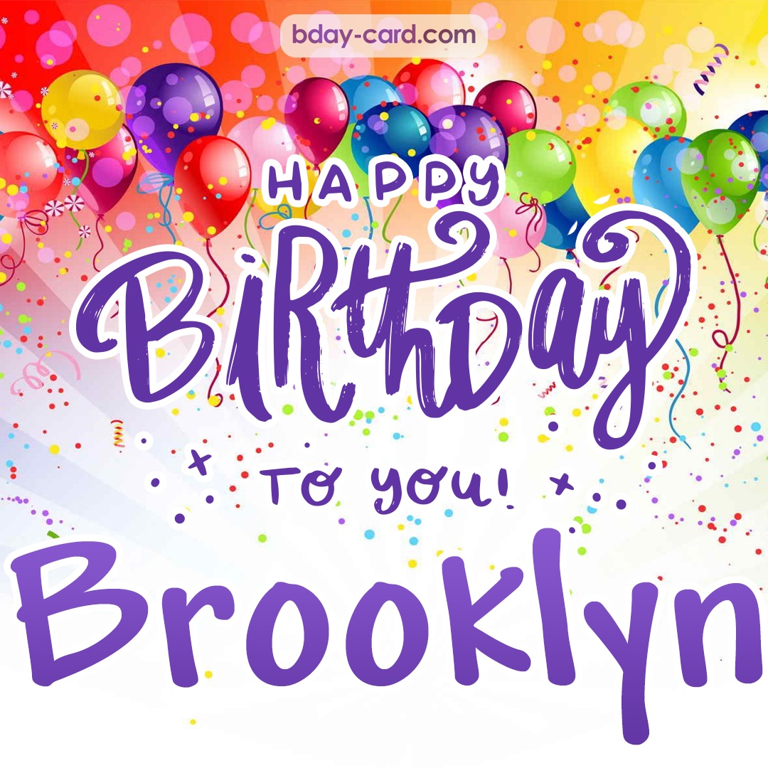 Beautiful Happy Birthday images for Brooklyn