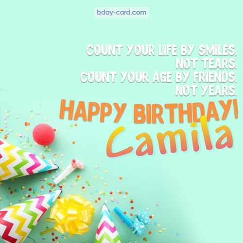 Birthday pictures for Camila with claps