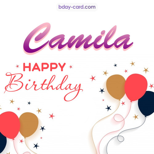 Bday pics for Camila with balloons