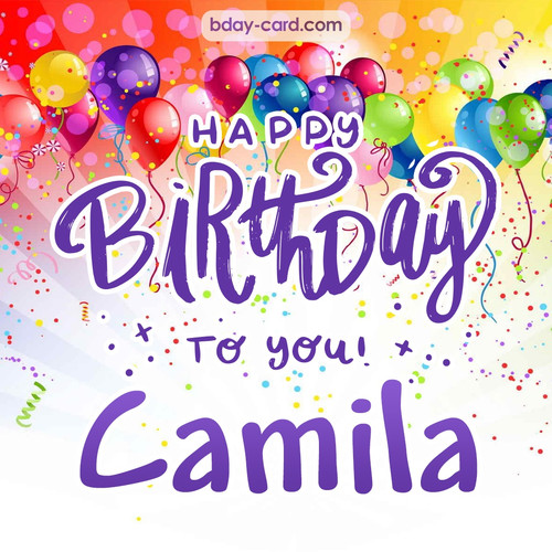 Beautiful Happy Birthday images for Camila