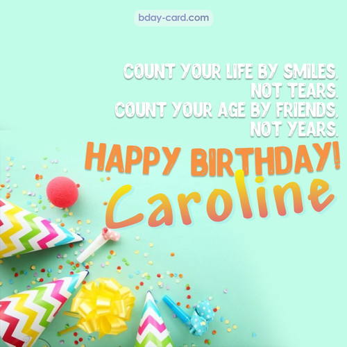 Birthday pictures for Caroline with claps
