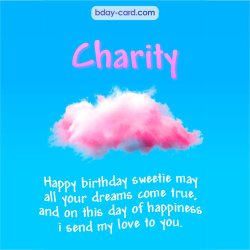 Happiest birthday pictures for Charity - dreams come true
