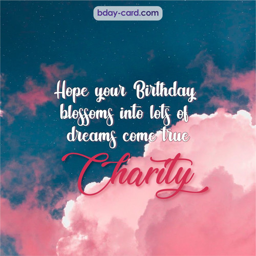 Birthday pictures for Charity with clouds