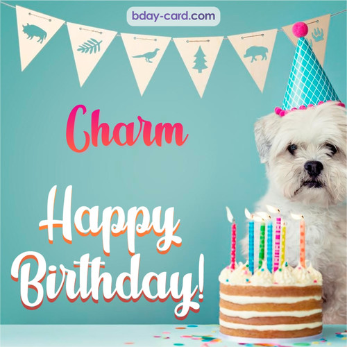 Happiest Birthday pictures for Charm with Dog