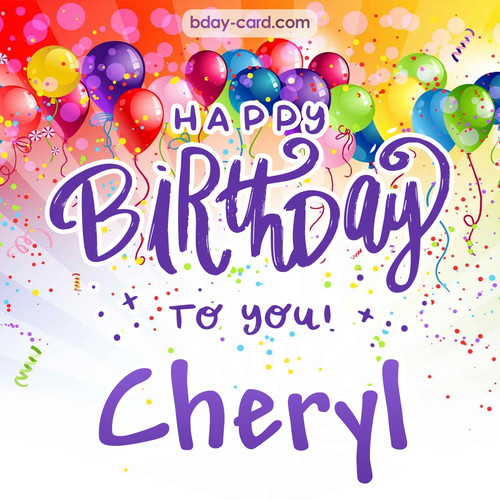 Beautiful Happy Birthday images for Cheryl