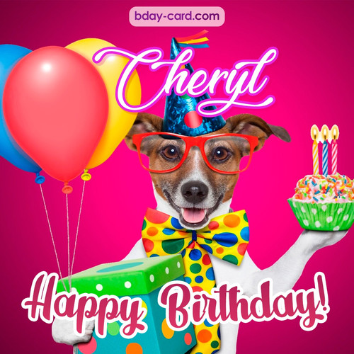 Greeting photos for Cheryl with Jack Russal Terrier