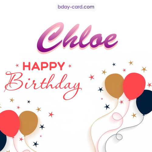 Bday pics for Chloe with balloons