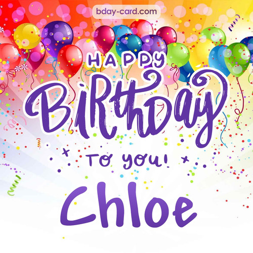 Beautiful Happy Birthday images for Chloe