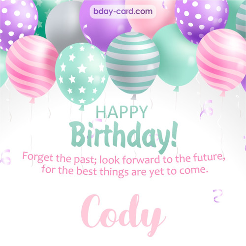 Birthday pic for Cody with balls