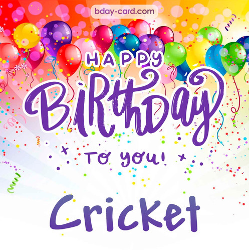 Beautiful Happy Birthday images for Cricket