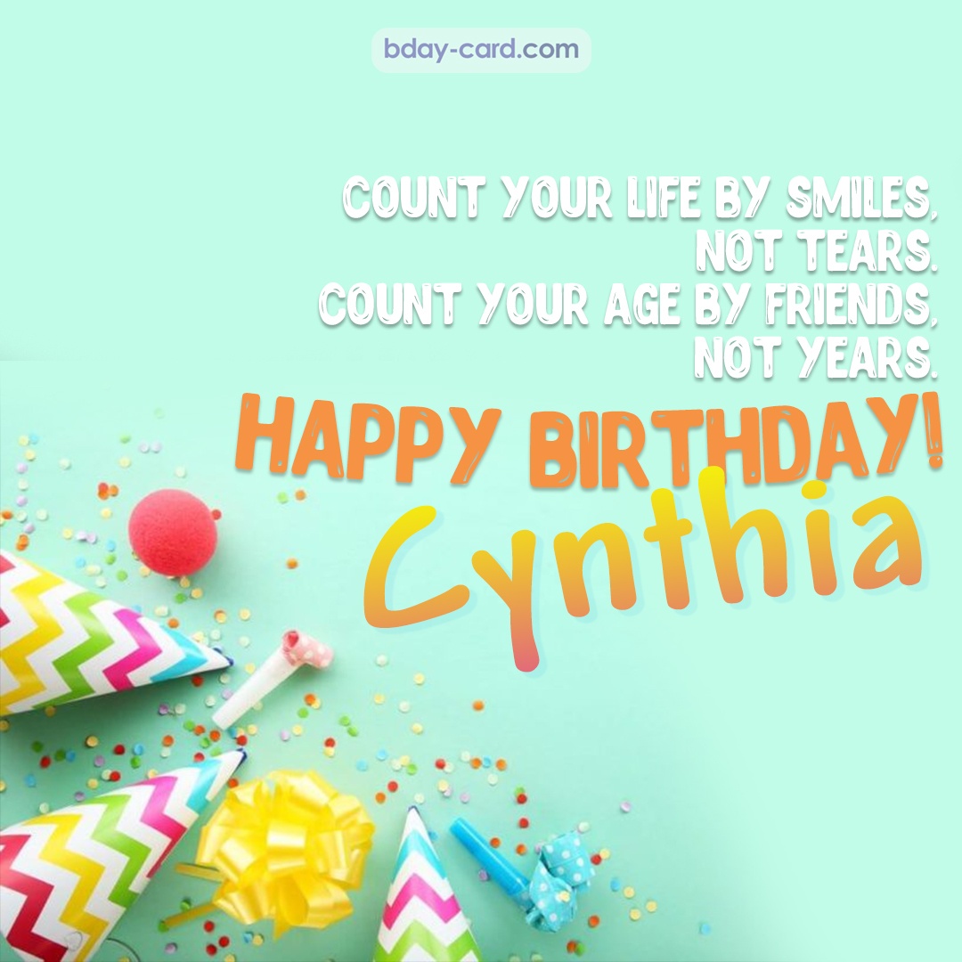 Birthday pictures for Cynthia with claps