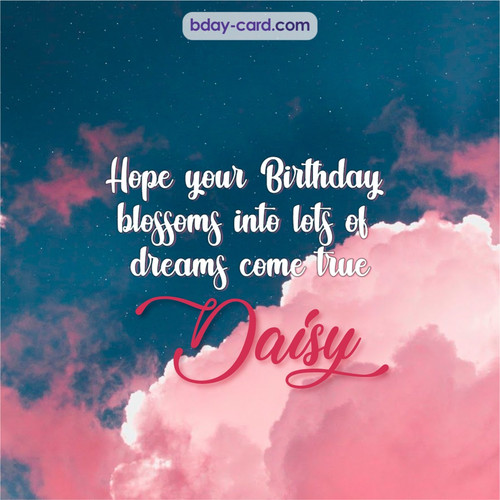 Birthday pictures for Daisy with clouds