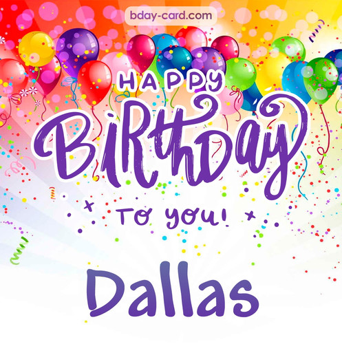 Beautiful Happy Birthday images for Dallas