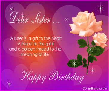 Image result for animated happyirthday sister messages