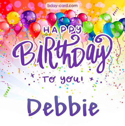 Beautiful Happy Birthday images for Debbie