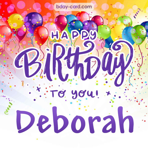 Beautiful Happy Birthday images for Deborah