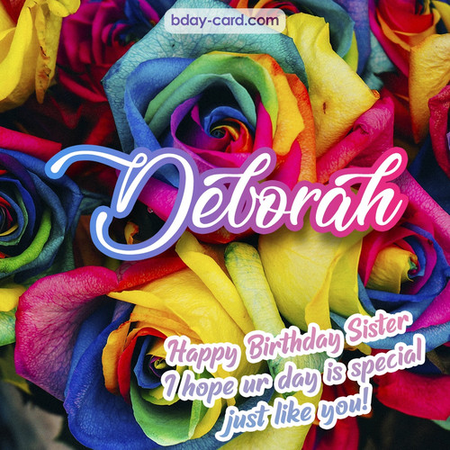 Happy Birthday pictures for sister Deborah