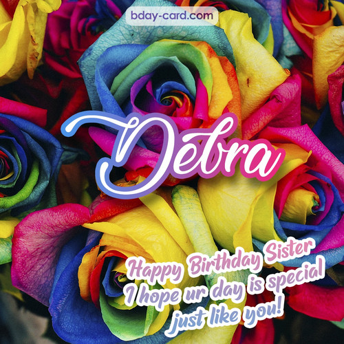 Happy Birthday pictures for sister Debra