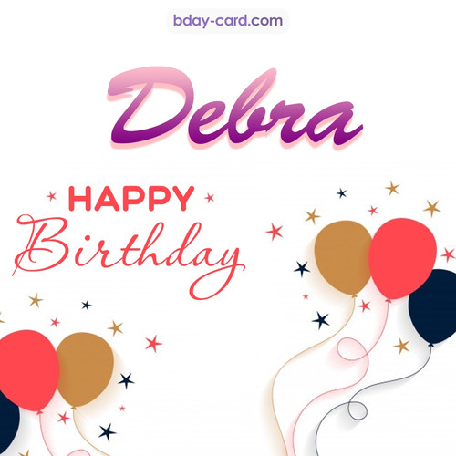 Bday pics for Debra with balloons