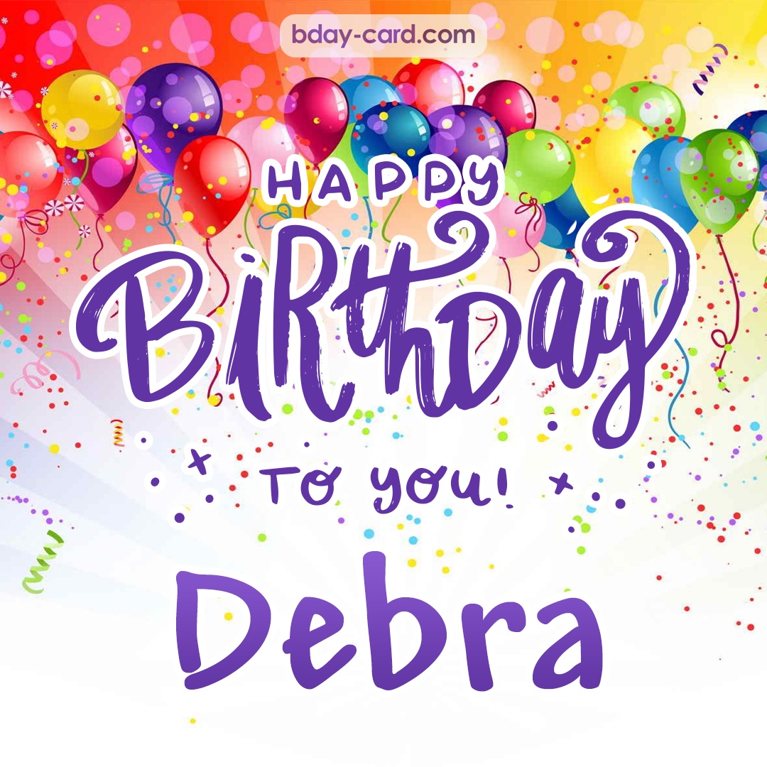 Beautiful Happy Birthday images for Debra