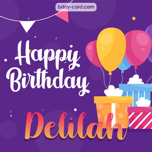 Greetings pics for Delilah with balloon