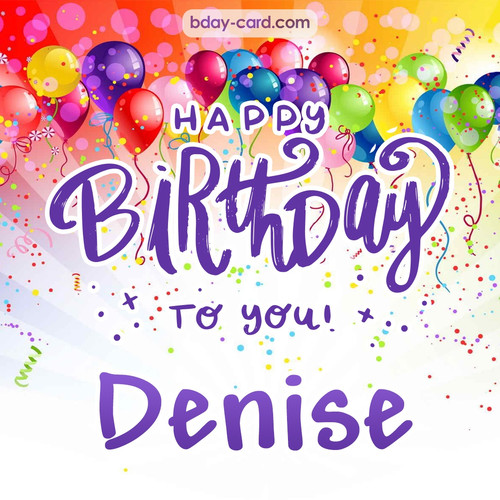 Beautiful Happy Birthday images for Denise