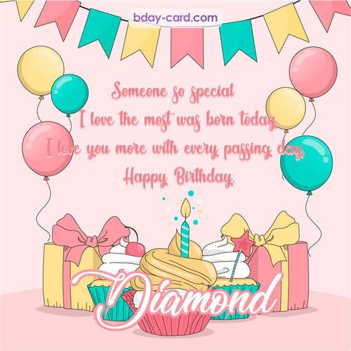 Greeting photos for Diamond with Gifts