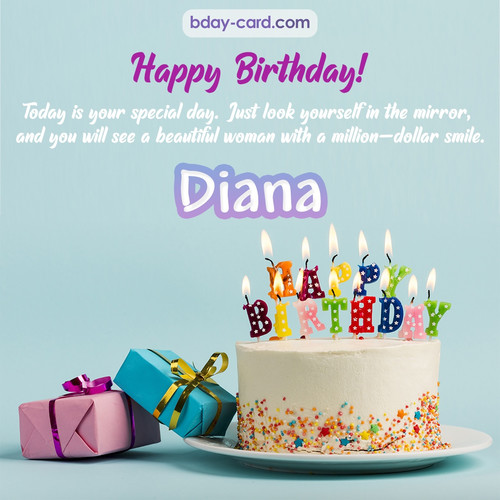 Birthday pictures for Diana with cakes