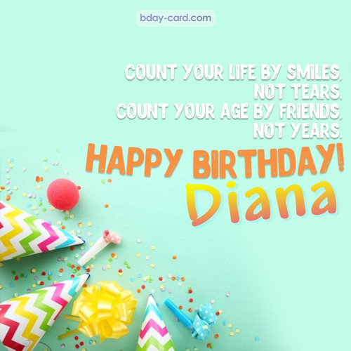 Birthday pictures for Diana with claps