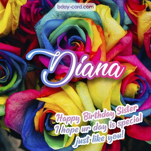 Happy Birthday pictures for sister Diana