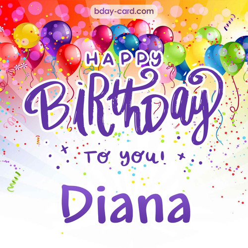 Beautiful Happy Birthday images for Diana
