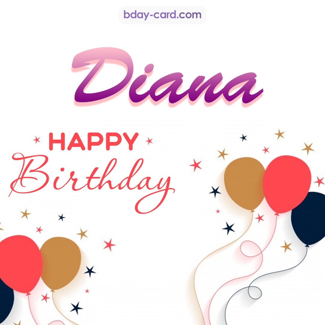 Happy Birthday Diana Flowers