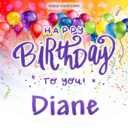 Beautiful Happy Birthday images for Diane