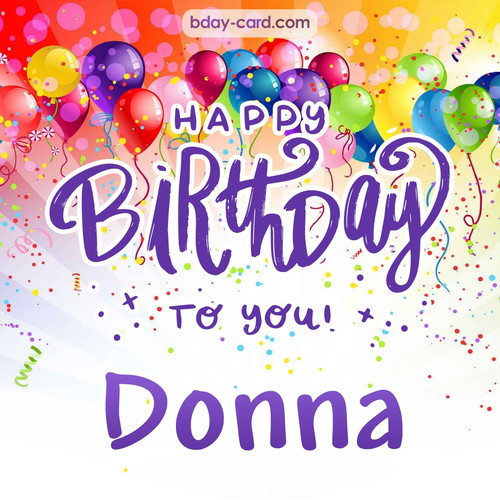 Beautiful Happy Birthday images for Donna