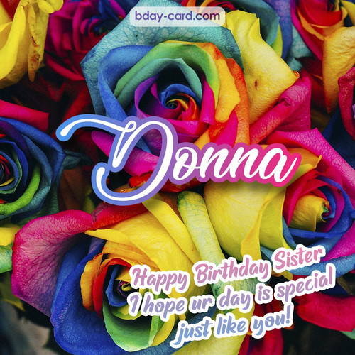 Happy Birthday pictures for sister Donna