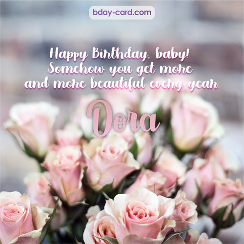 Happy Birthday pics for my baby Dora