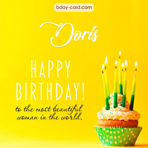 Birthday pics for Doris with cupcake